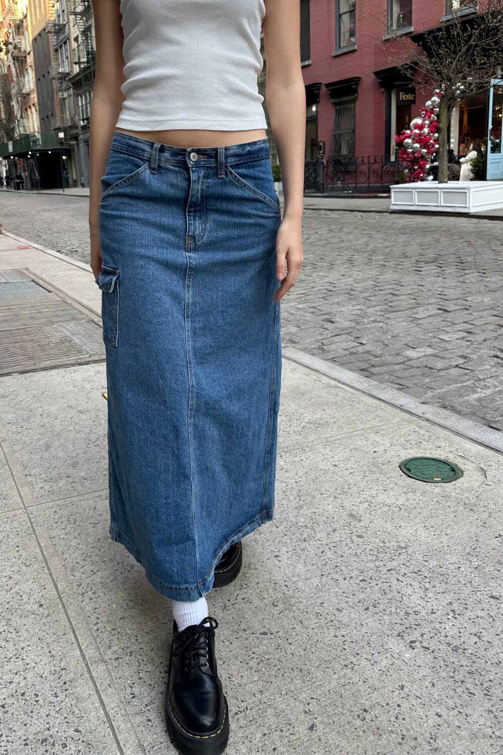 Long Denim Skirt Long Flowy Skirts 90s 90s Trends Maxi Denim