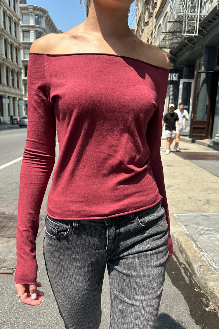 Bonnie Top | Burgundy / S