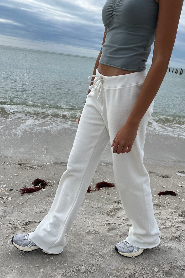 Rainey Cotton Sweatpants | Natural White / XS/S