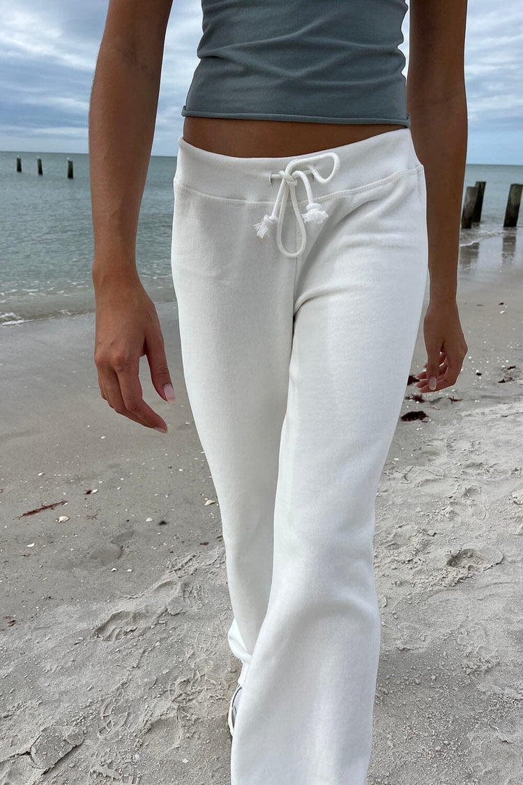 Rainey Cotton Sweatpants | Natural White / XS/S