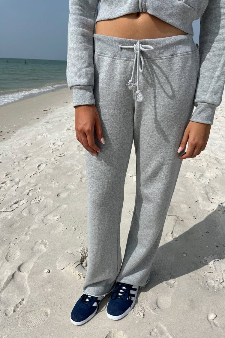 Rainey Cotton Sweatpants | Heather Grey / XS/S