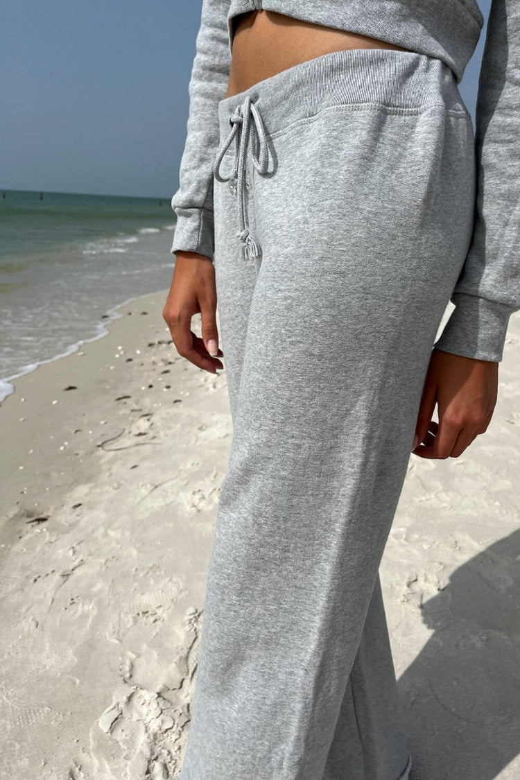 Rainey Cotton Sweatpants | Heather Grey / XS/S