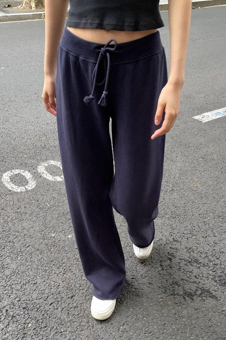 Rainey Cotton Sweatpants | Navy Blue / XS/S