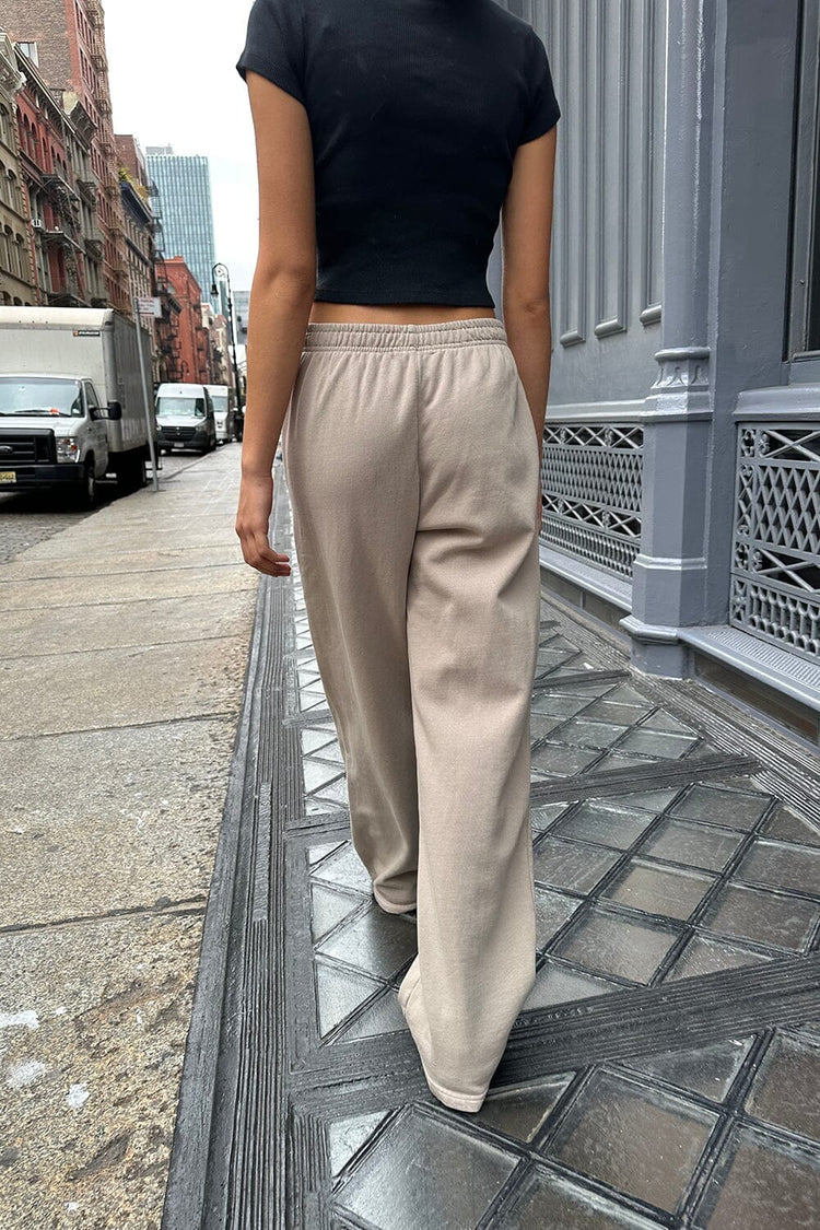 Anastasia Tie Sweatpants | Beige / XS/S