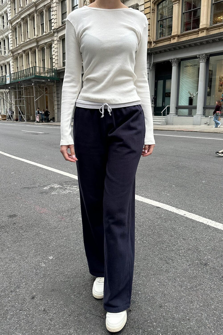 Anastasia Tie Sweatpants | Classic Navy / XS/S