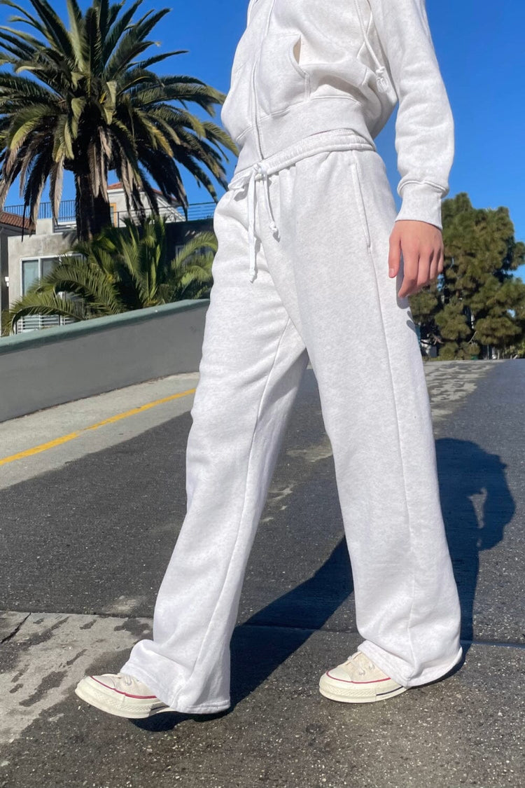 Anastasia Tie Sweatpants | Melange Grey / XS/S