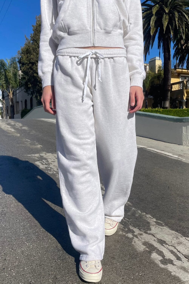 Anastasia Tie Sweatpants | Melange Grey / XS/S