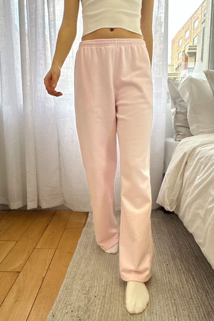 Anastasia Tie Sweatpants | Pastel Pink / XS/S