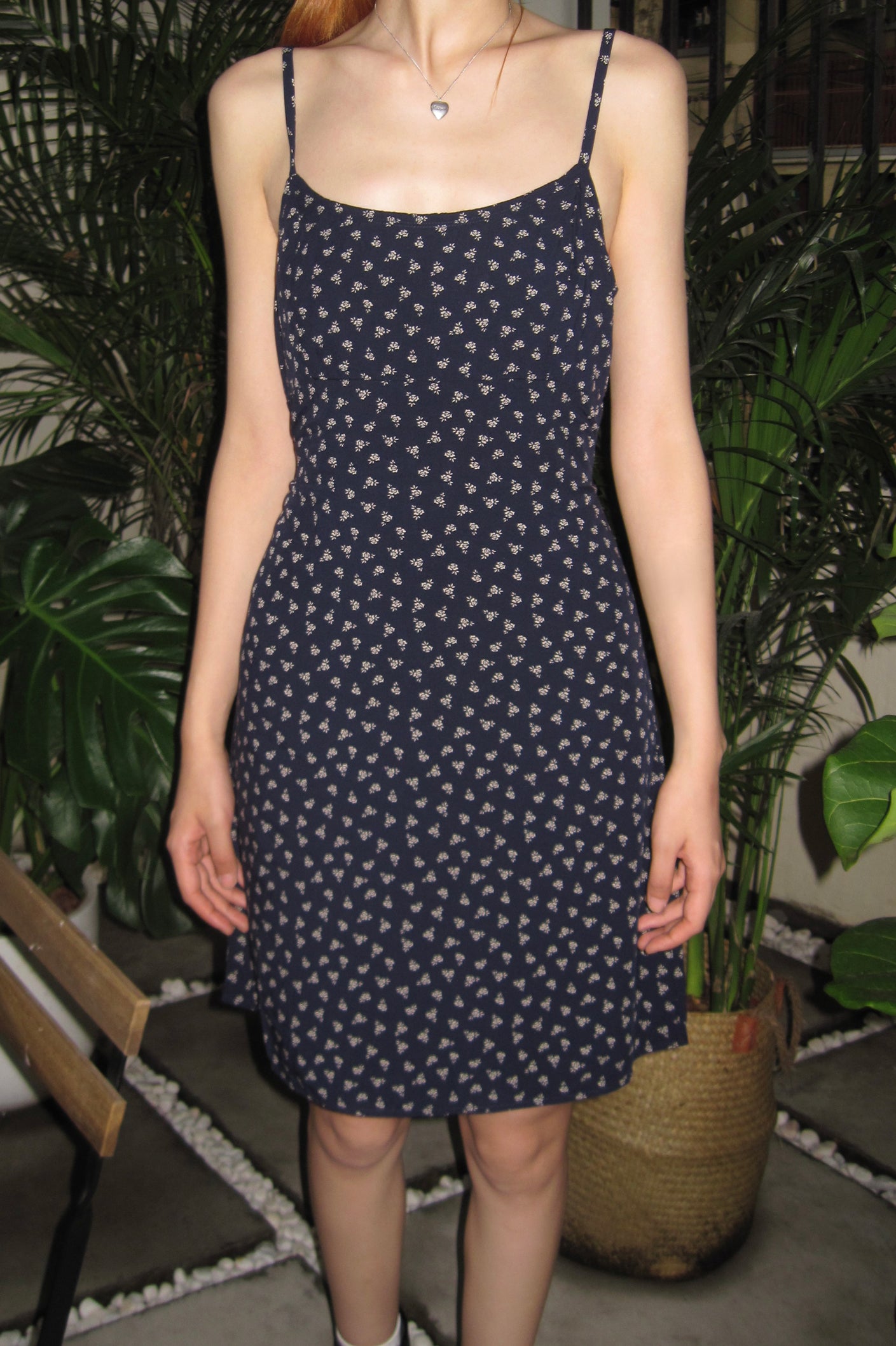 faded-navy-with-white-floral / S