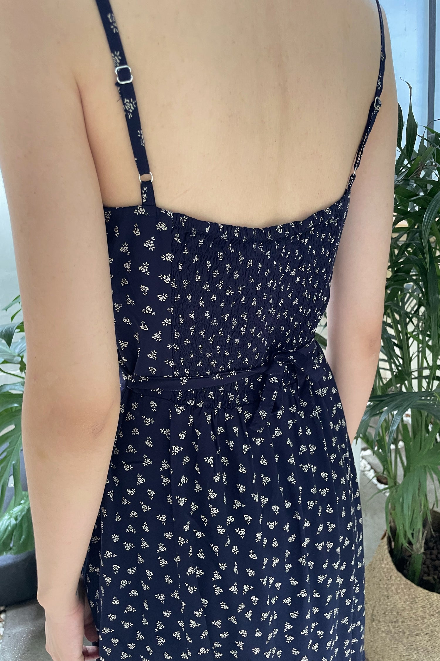 faded-navy-with-white-floral / S