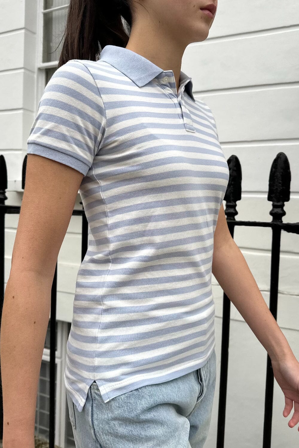 Light Blue White Stripes / XS/S