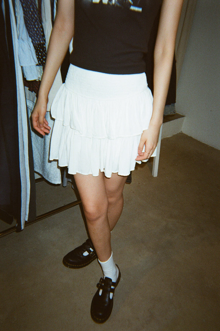 Izzy Mini Skirt | White / XS/S