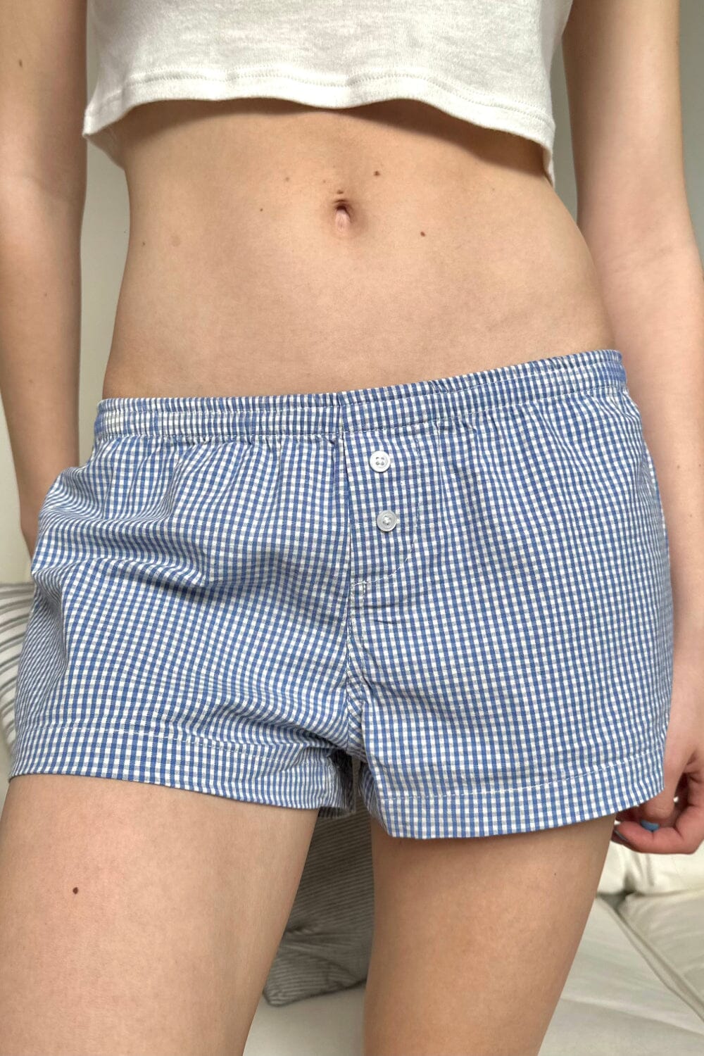 Light Blue Gingham / XS/S