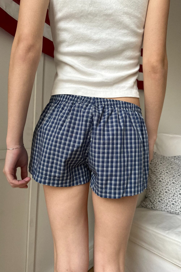 Keira Pajama Shorts | Blue Gingham / XS/S