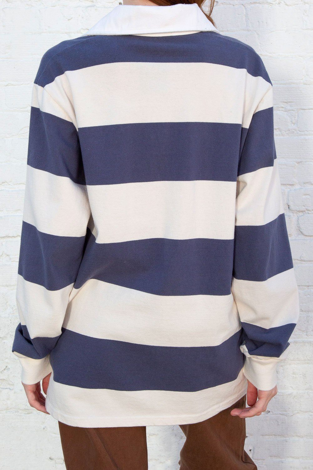 Ivory and Blue / Oversized Fit