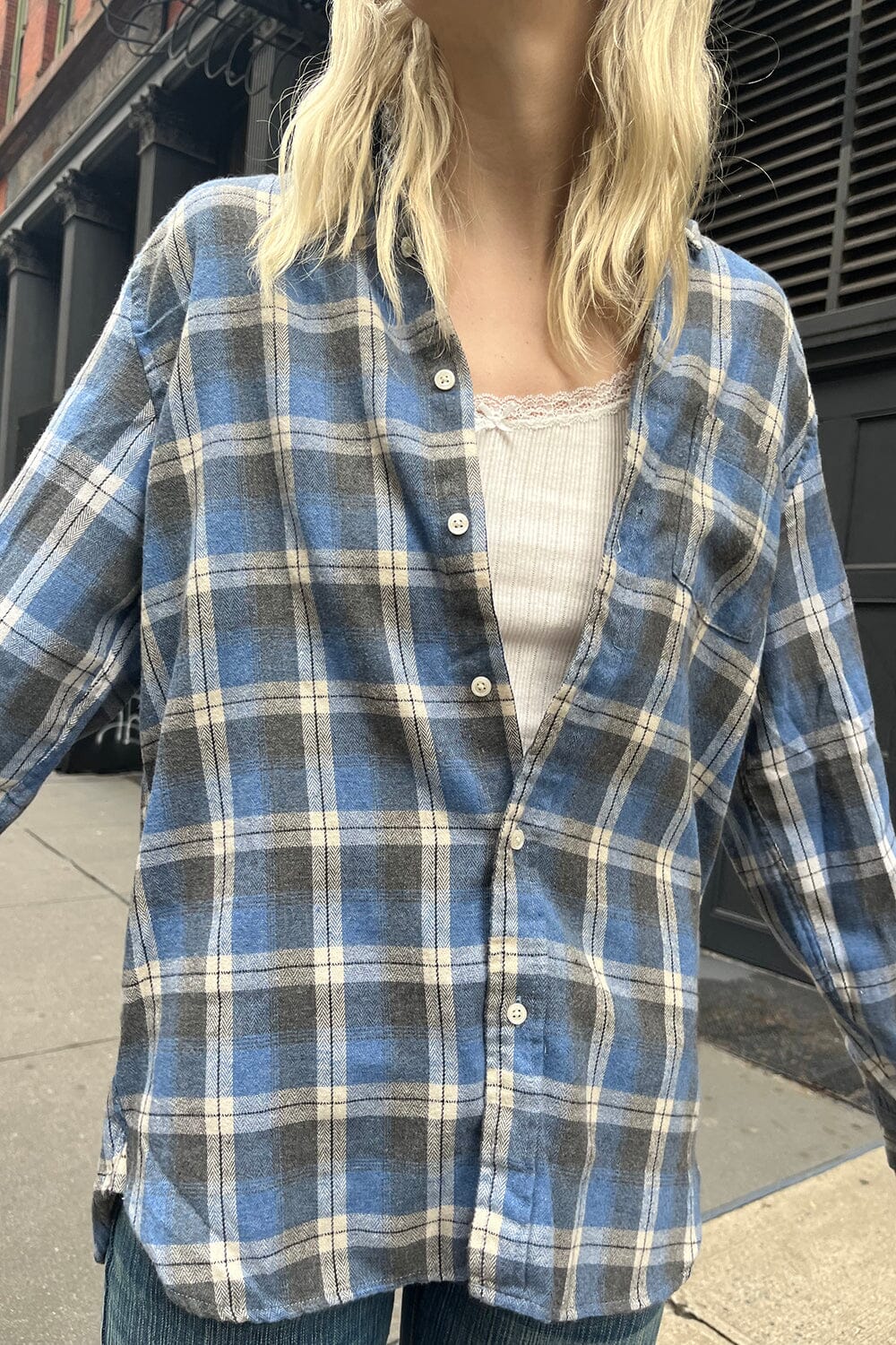 Blue Grey Plaid / S/M