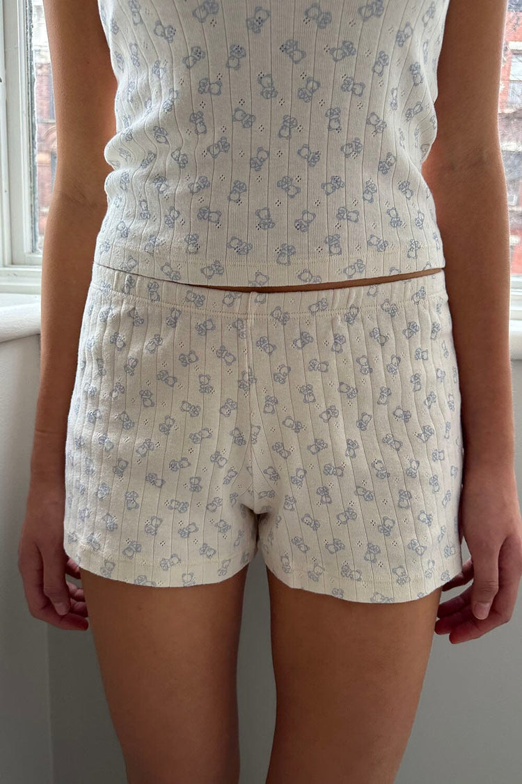 Emery Teddy Bear Shorts | Ivory / XS/S