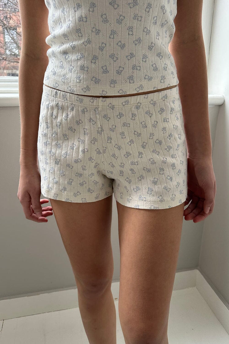 Emery Teddy Bear Shorts | Ivory / XS/S