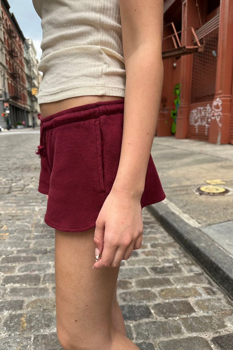 Summer Thermal Shorts | Maroon / S