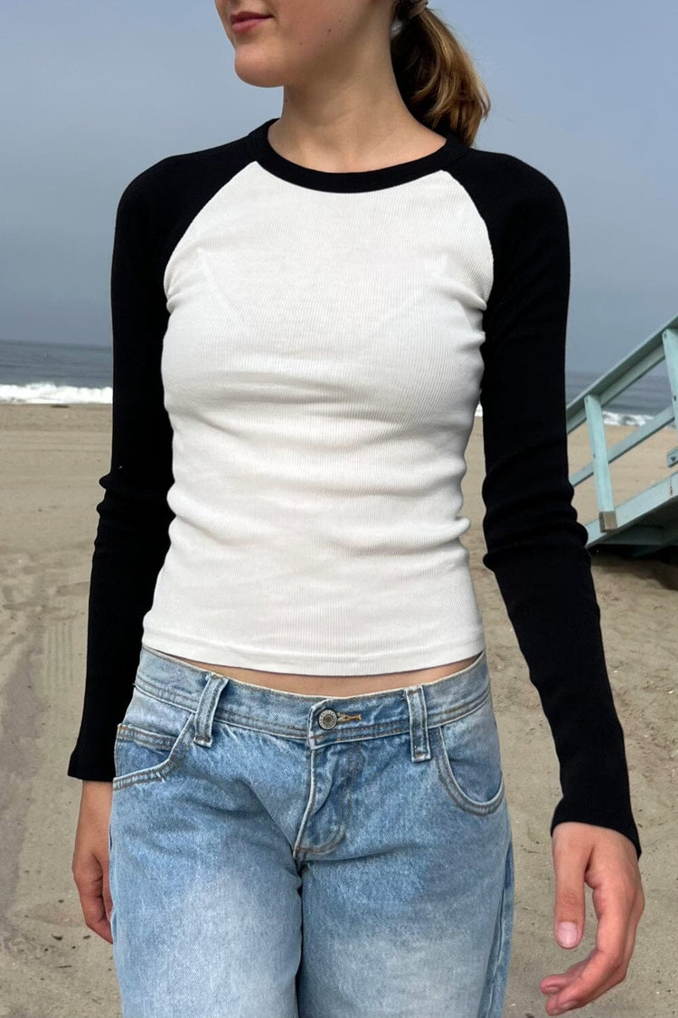 Bella Top | Black White / S
