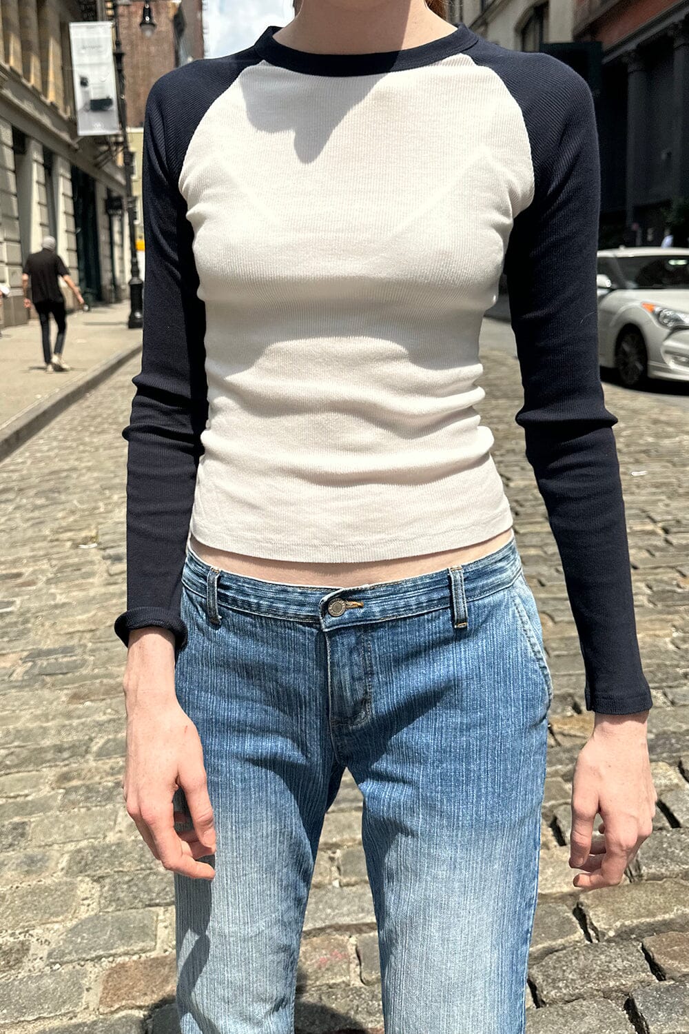 Navy Blue White / S