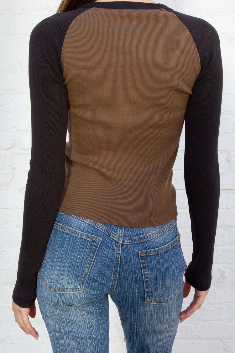 Bella Top | Brown And Black / S