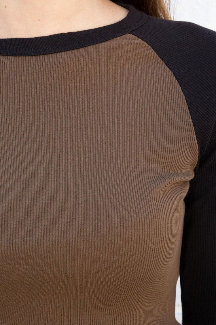 Bella Top | Brown And Black / S