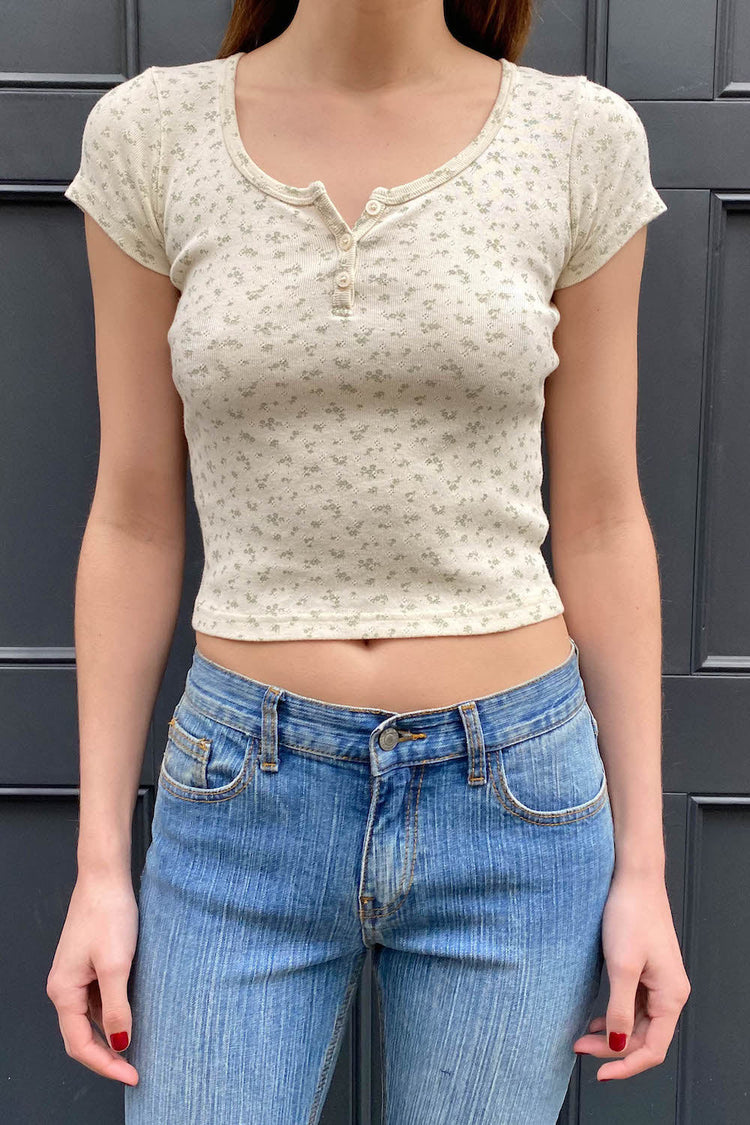 Zelly Floral Eyelet Top | XS/S