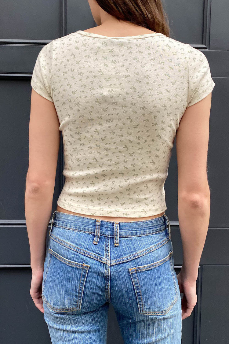 Zelly Floral Eyelet Top | XS/S