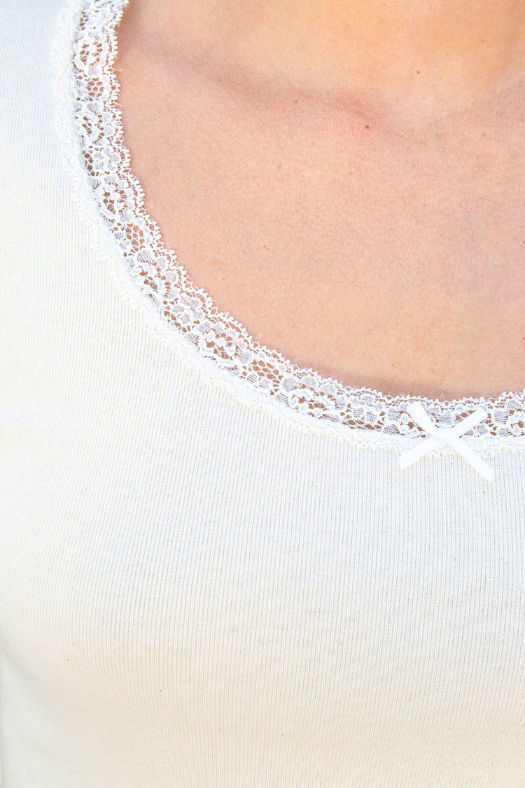 McKenna Bow Top | Ivory / S