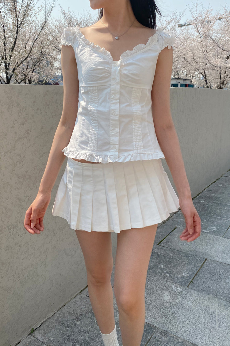 Elara Top | White / XS/S
