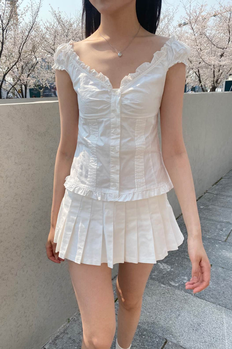 Elara Top | White / XS/S