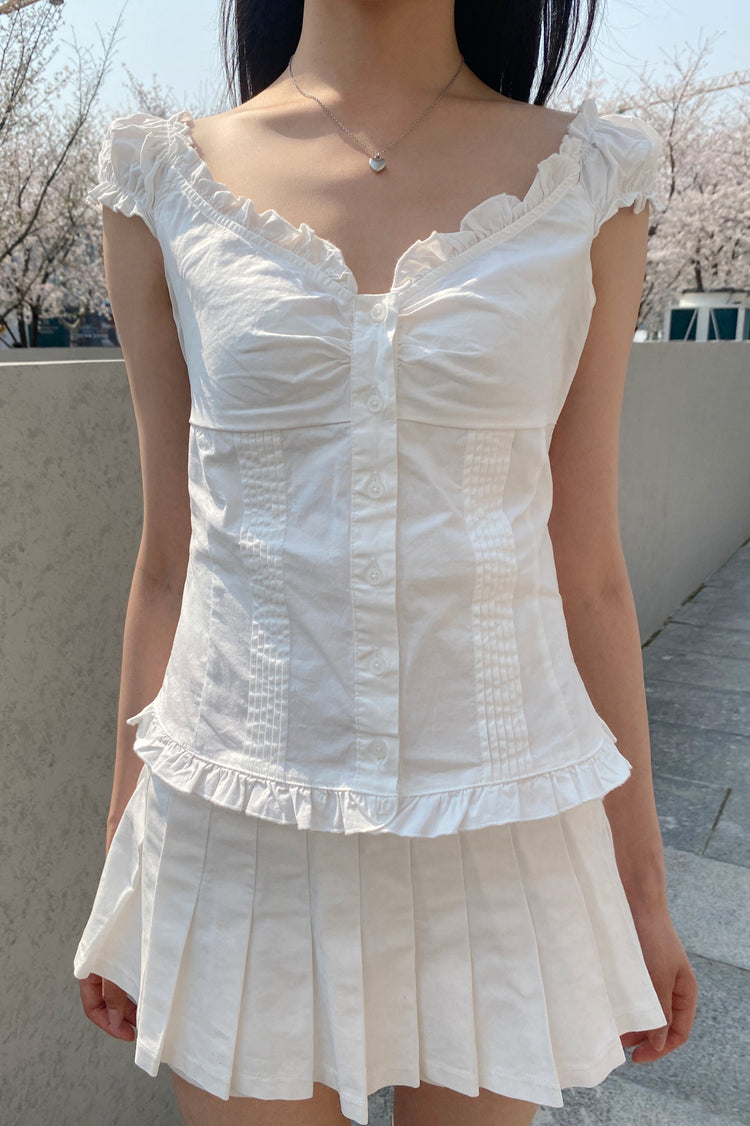 Elara Top | White / XS/S