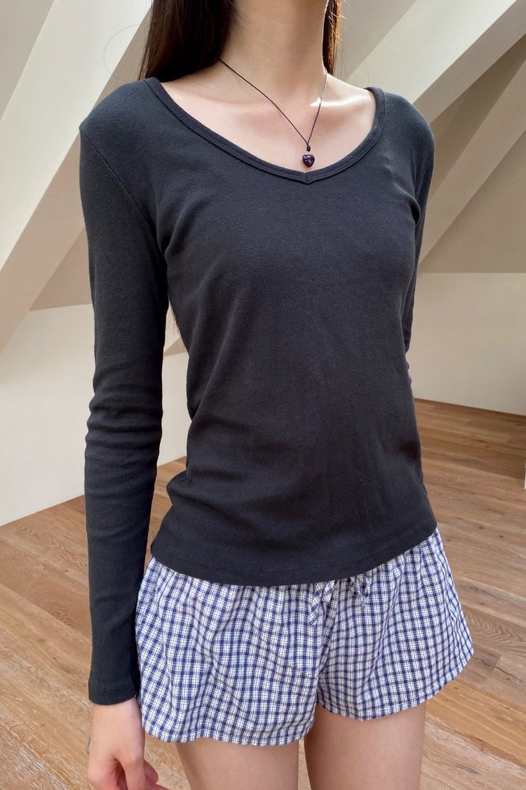 Hailie Long Sleeve Top | Black / S