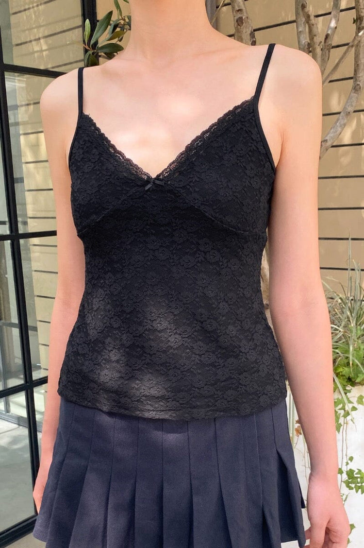 Amara Lace Tank | Black / S