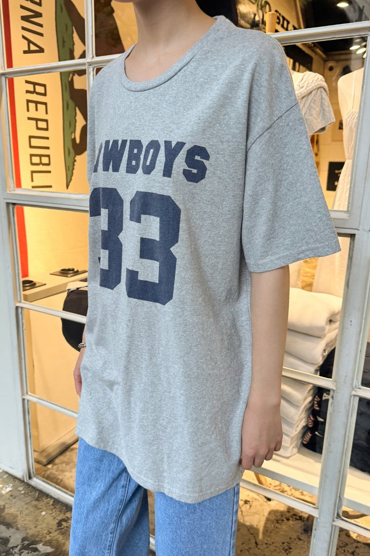 Penelope COWBOYS 33 Top | Grey / Oversized Fit