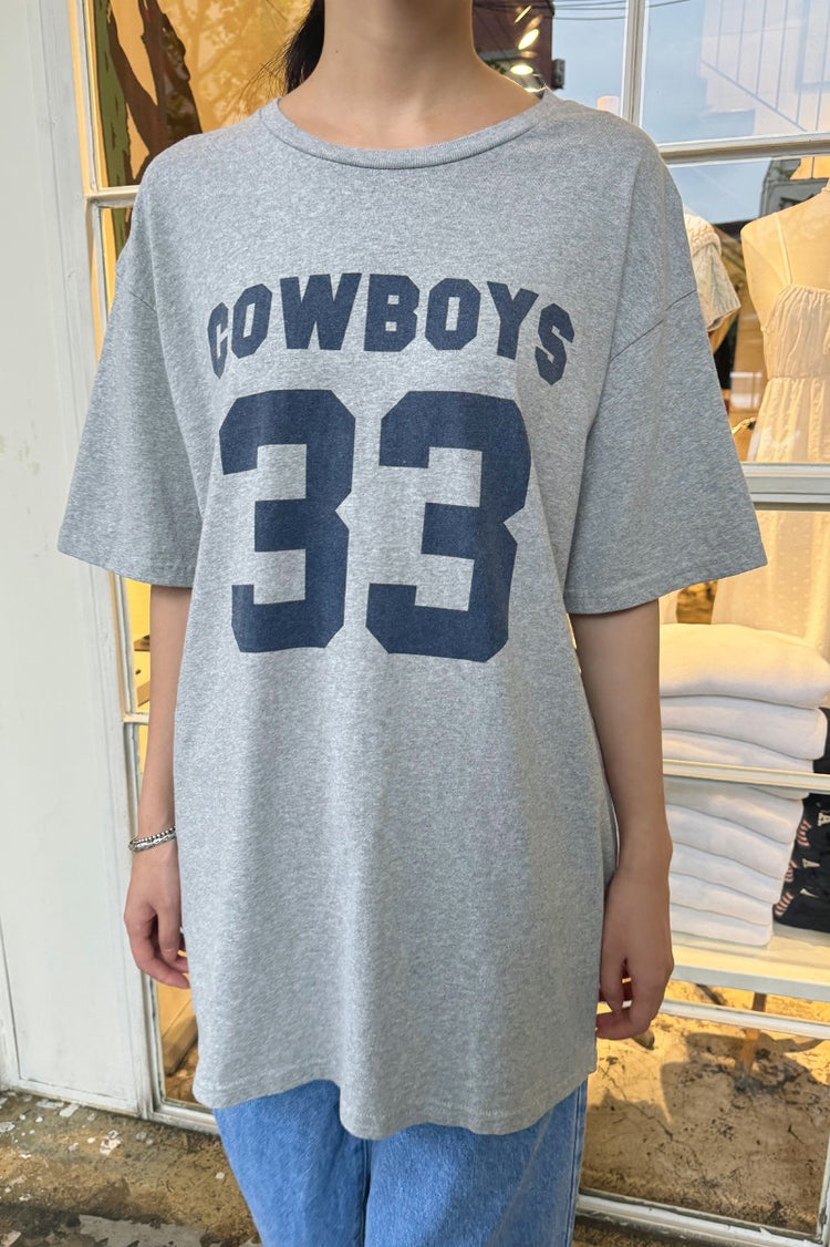 Penelope COWBOYS 33 Top | Grey / Oversized Fit