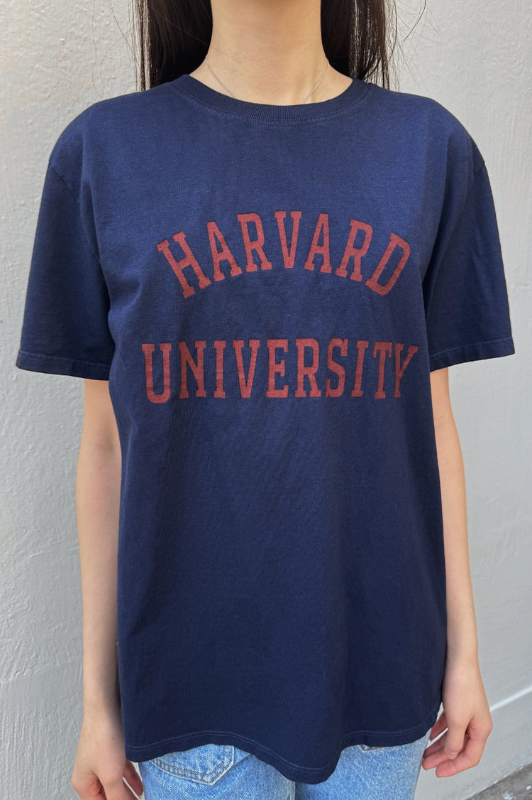 Penelope Harvard University Top | Navy Blue / Oversized Fit