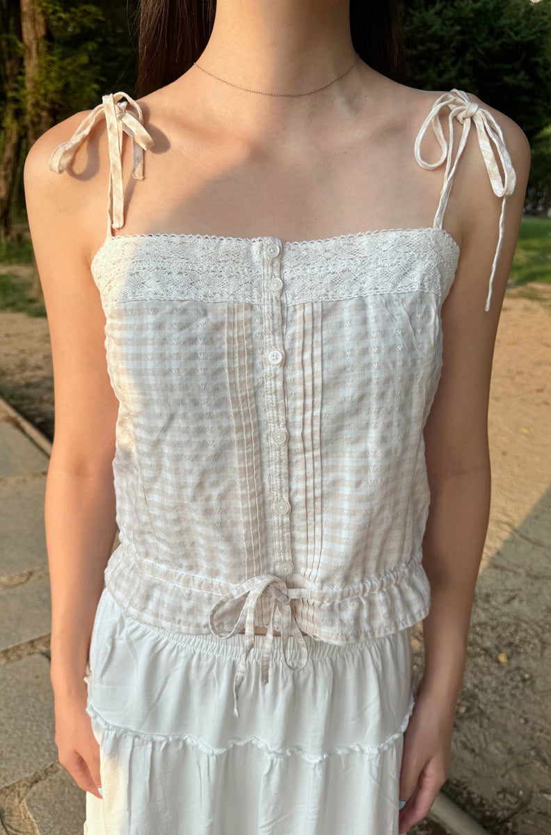 pink-plaid-white-heart-print / XS/S