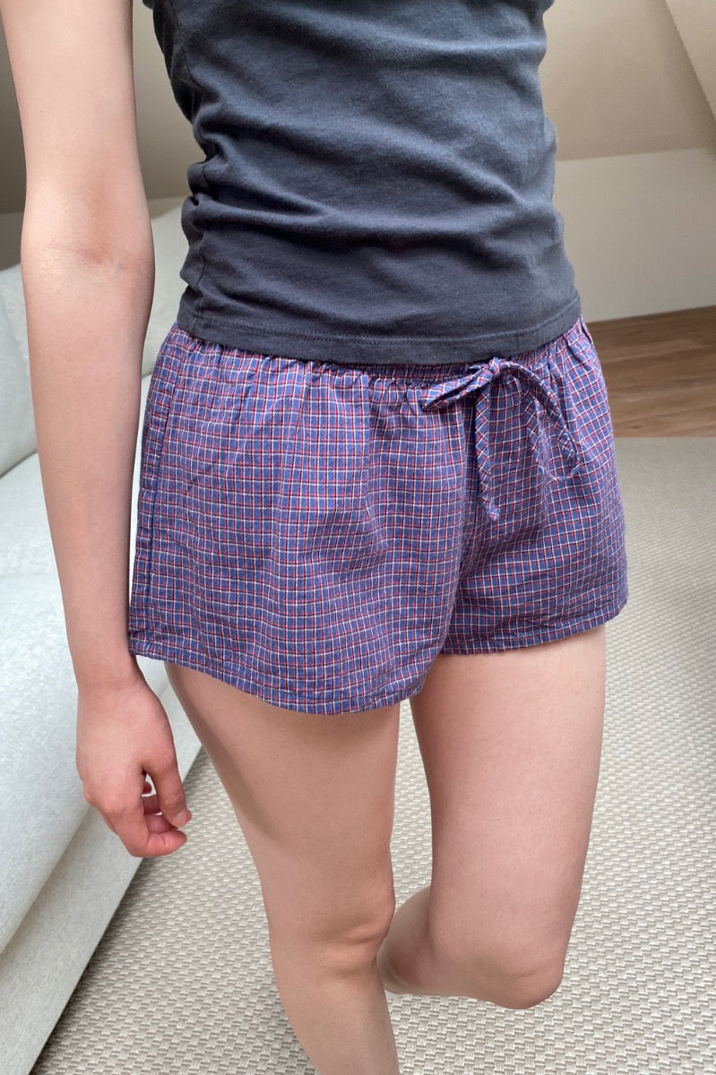 Dark blue plaid / S