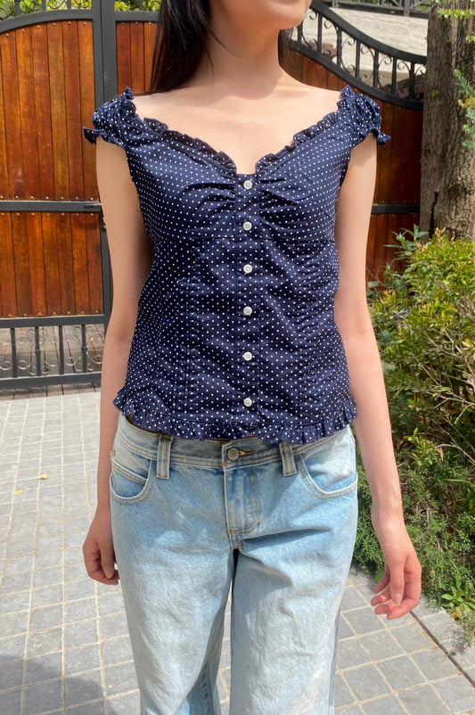 Elena Polka Dot Top