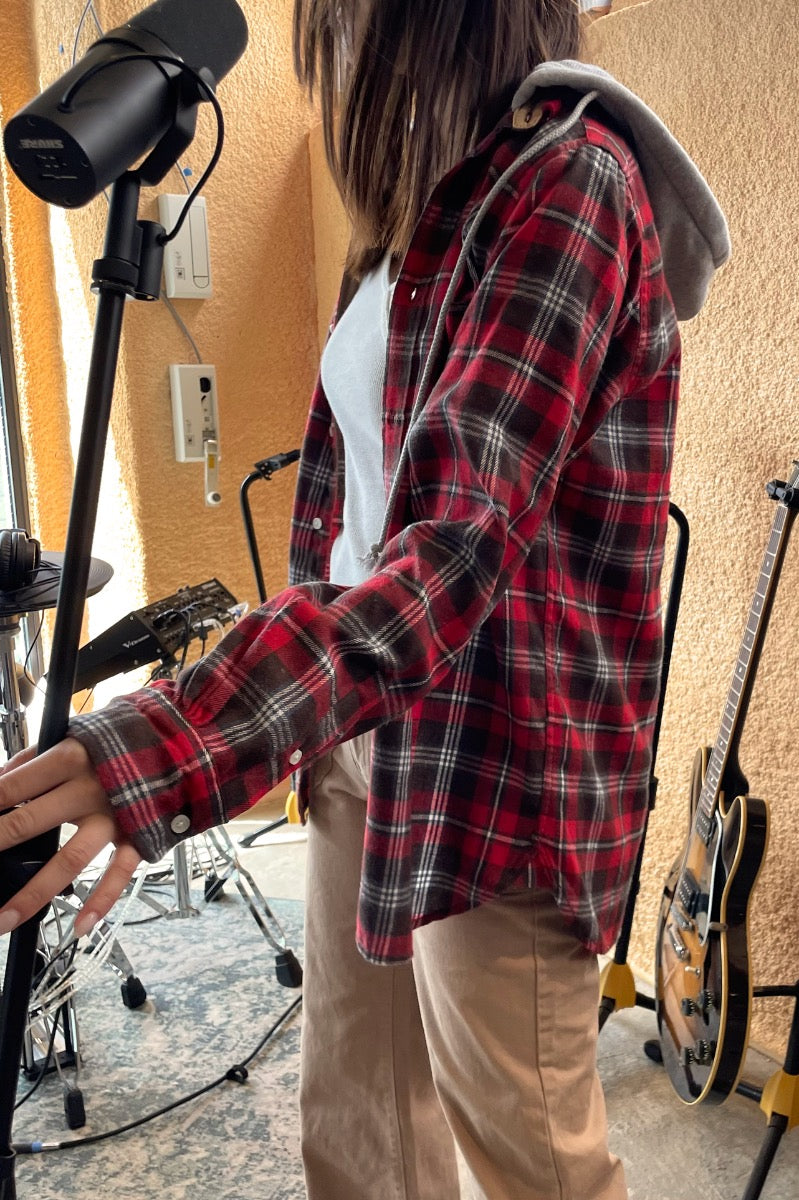 Red Plaid / Oversized Fit
