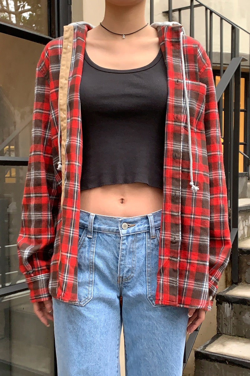 Red Plaid / Oversized Fit
