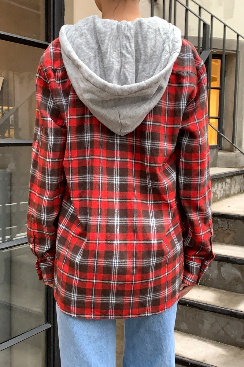 Red Plaid / Oversized Fit