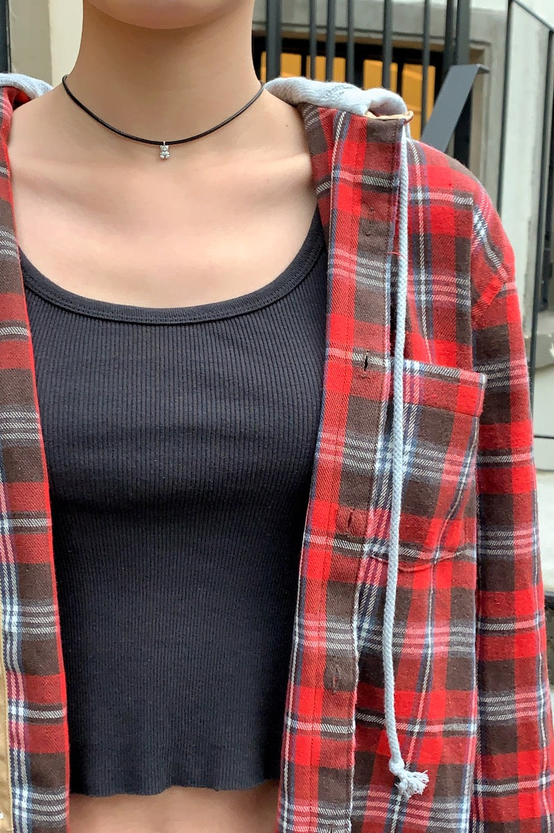 Red Plaid / Oversized Fit