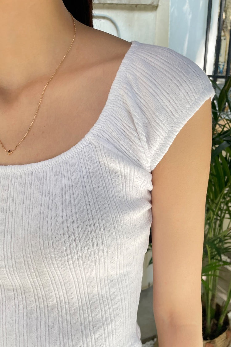 Eden Top | White / Cropped Top
