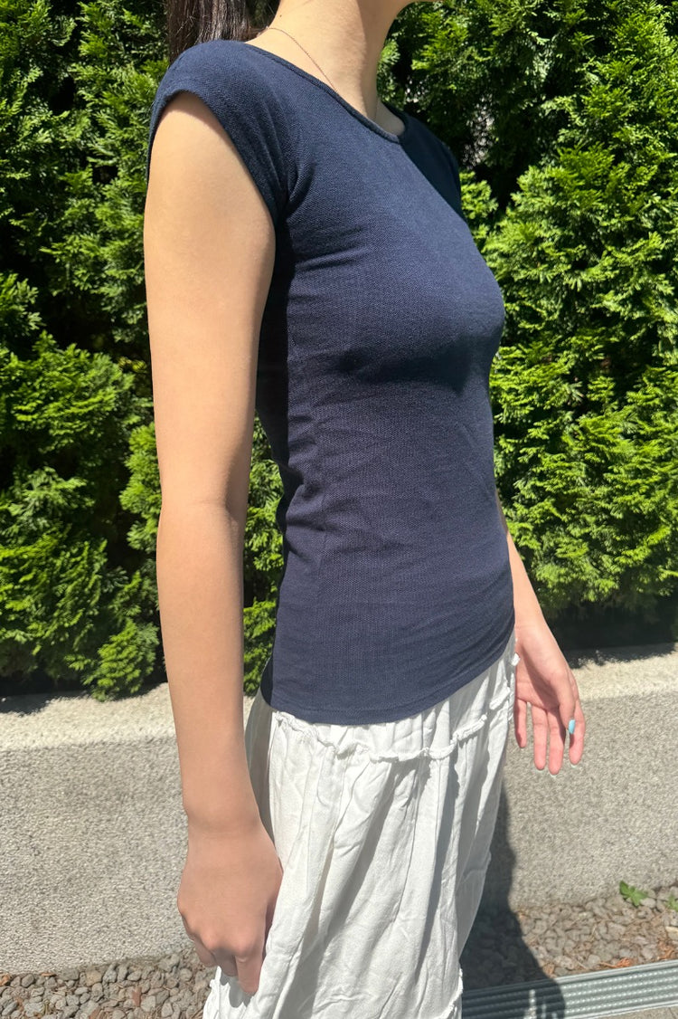 Holly Lace Top | Navy Blue / S